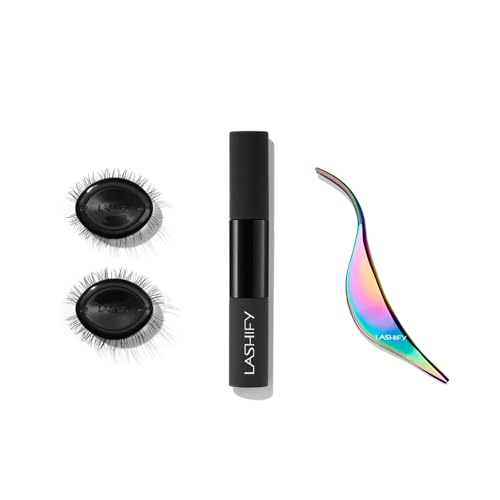 Lashify Travel Trial Kit - 10mm & 12mm Lashes, Glue & Tools in a Compact Mirror Box