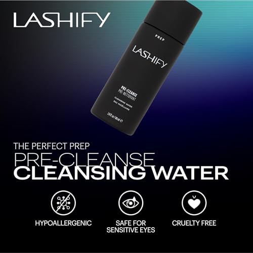 Lashify Pre-Cleanse Water, 80ml Volume