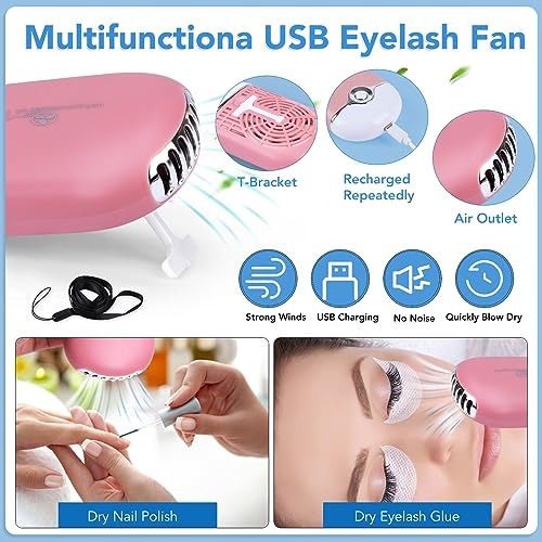 Beginner's Eyelash Extension Kit with Mannequin Head & Lash Fan